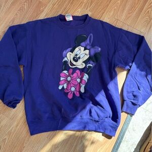 Front/back graphic Minnie Mouse crew